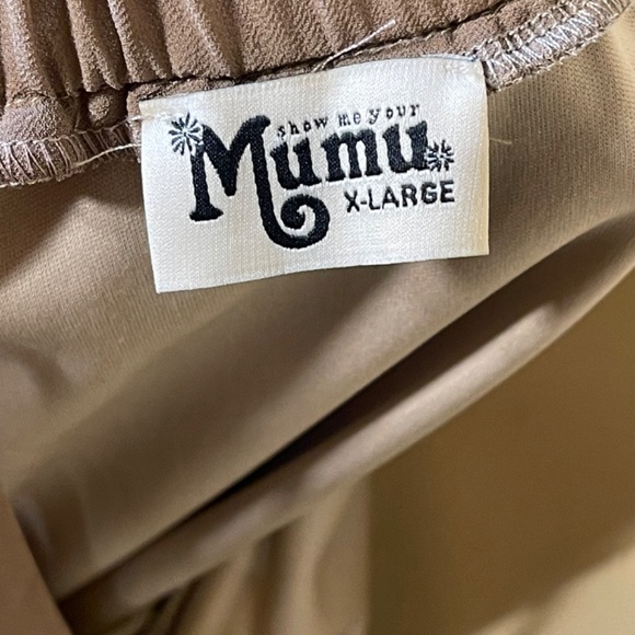 Show Me Your MuMu Taupe Maxi Dress - Picture 4 of 12